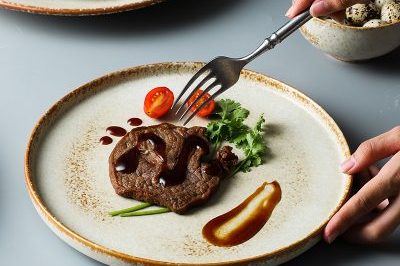 Antique design art reactive glazed ceramic plates (2)