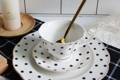 Black and white hepburn striped ceramic coffee mug (5)