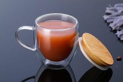 Borosilicate glass mug with bamboo lid (3)