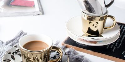 Creative electroplating ceramic coffee mug (4)