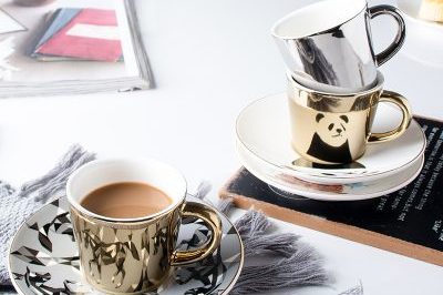 Creative electroplating ceramic coffee mug (4)