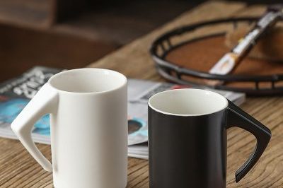 Creative inverted drain imitation ceramic enamel cup (2)