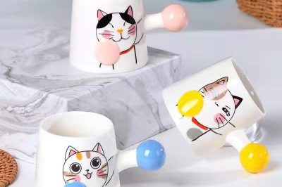 Creative personality cartoon ceramic enamel cup (2)