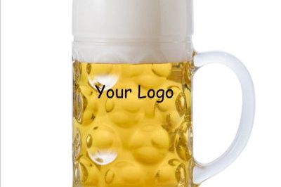 Custom laser printed logo straight beer mug (5)