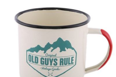 Custom vintage enamel camping mug (1)