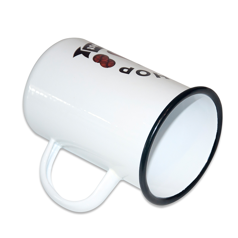 Enamel metal sublimation mug with logo printing Ceramic Mug Manufacturers