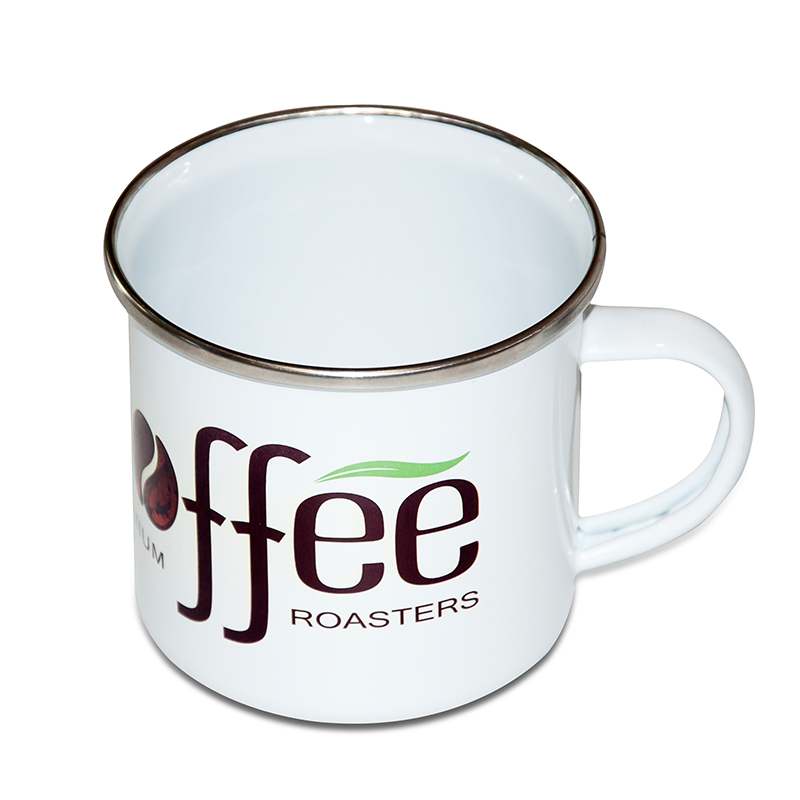 Enamel metal sublimation mug with logo printing Ceramic Mug Manufacturers