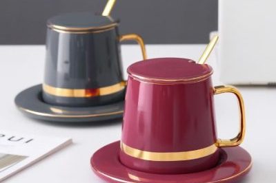 European small luxury ceramic coffee mugs (4)