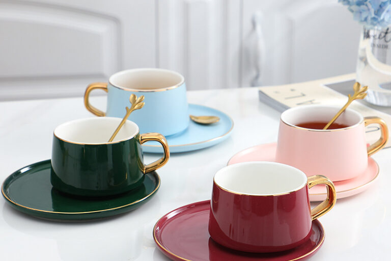 European style afternoon tea ceramic coffee mug (2)