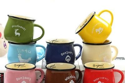 High quality ceramic milk enamel mug (4)