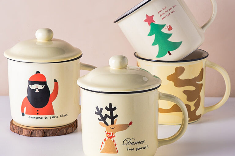 Ink christmas ceramic enamel mugs (1)