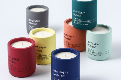 New arrival ceramic candle jars with lid (1)