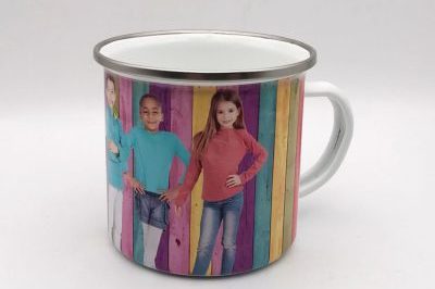 New customized enamelled mug with coating (2)
