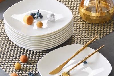 Nordic dinner porcelain ceramic plate sets (4)