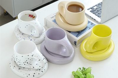 Nordic ins style cute ceramic enamel mugs (4)