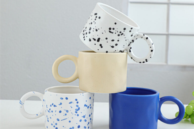 Nordic ins style cute ceramic enamel mugs (5)