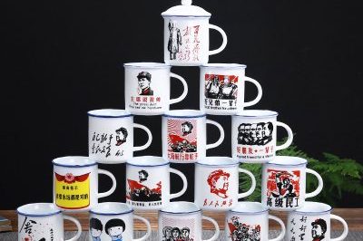 Nostalgic vintage ceramic enamel cup (4)