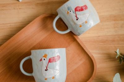 Original hand-painted creative refueling duck ceramic mug (4)