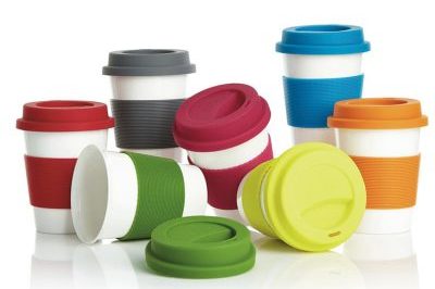 Plastic tea mug with custom logo with cover (5)