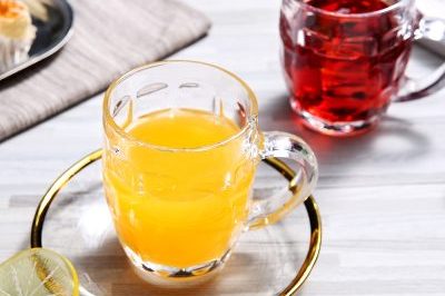 Shape dimple glass beer mug with handle (2)