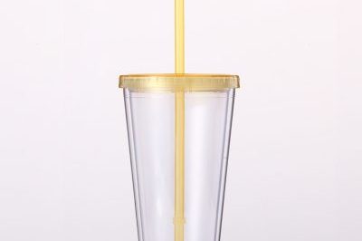 Tumbler plastic drinking mug with straw (6)
