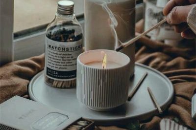 Wedding decor white ceramic candle jar with lid (1)