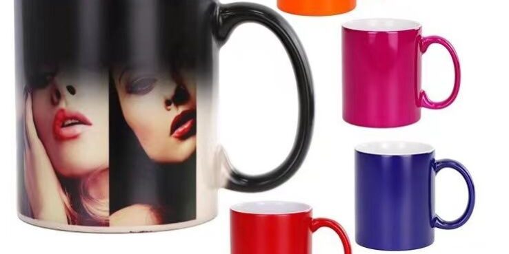 Heat Sensitive Color Changing Ceramic Mug