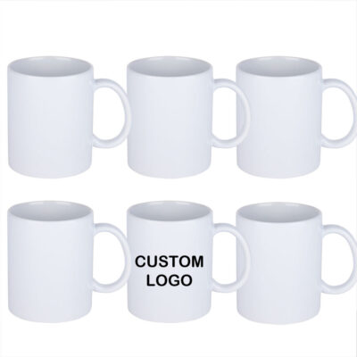 ceramic sublimation travel mug with handle
