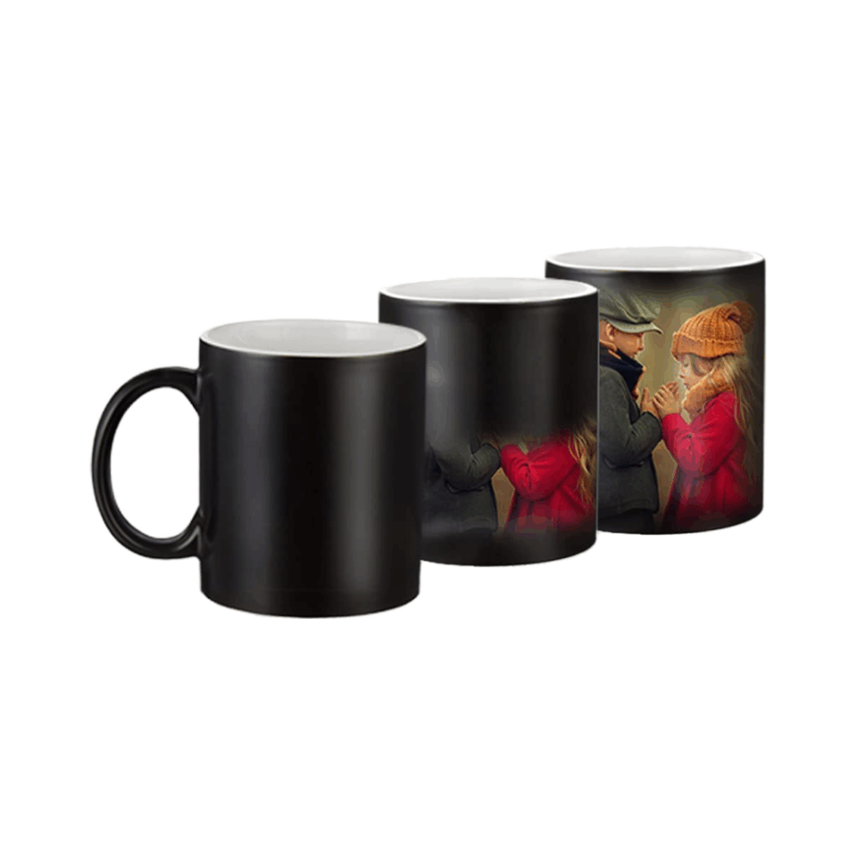 ceramic sublimation mug with matching lid