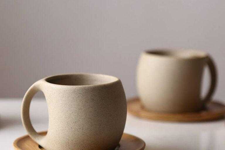 reactive glaze ceramic coffee mug