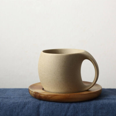 reactive glaze ceramic coffee mug