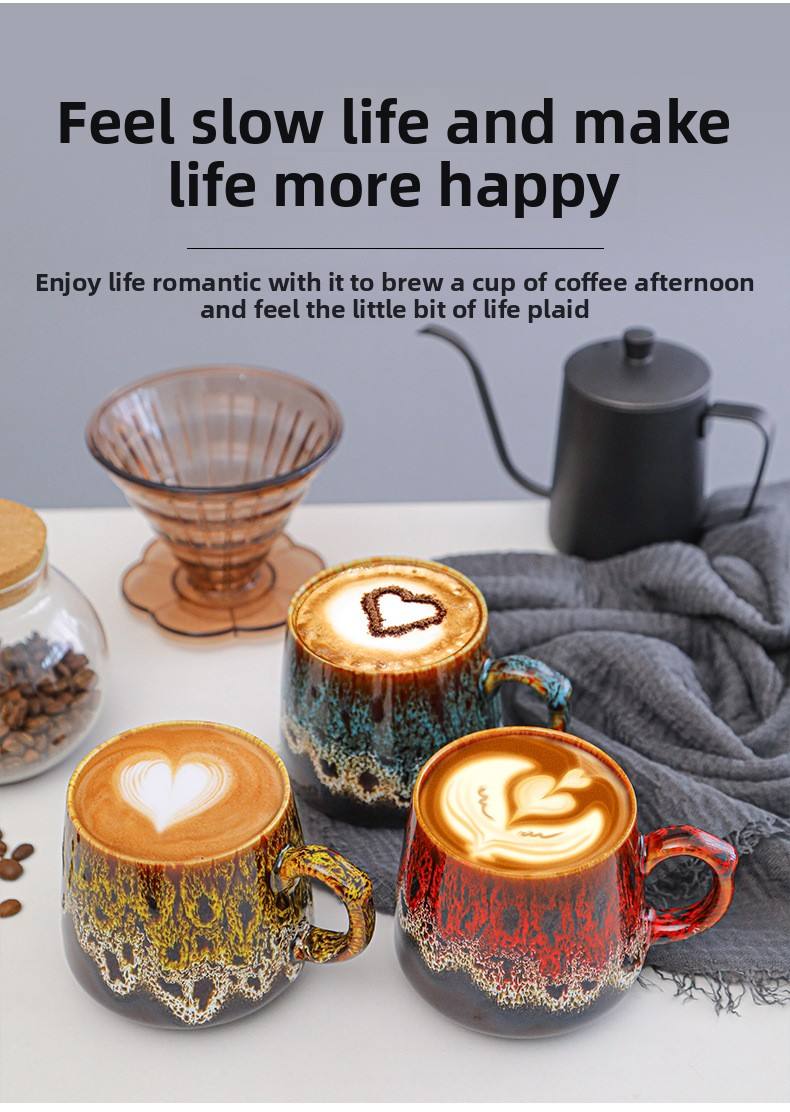 Creative Ceramic Coffee Mug for Couples