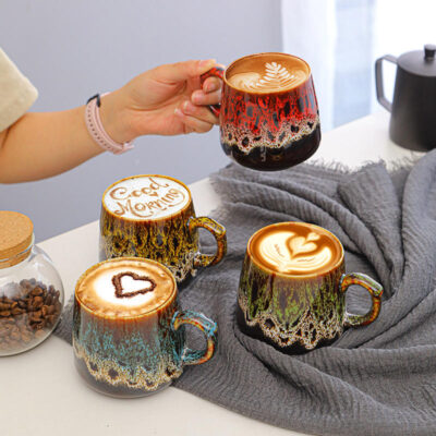 Creative Ceramic Coffee Mug for Couples