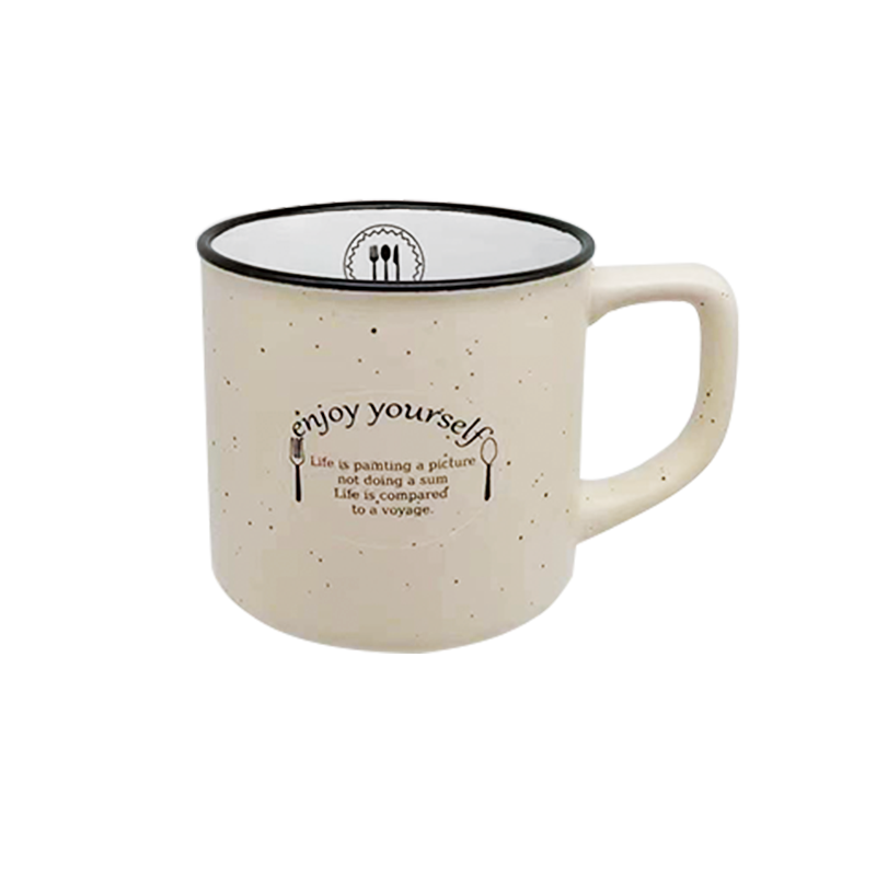9oz Custom Logo Ceramic Enamel Mug