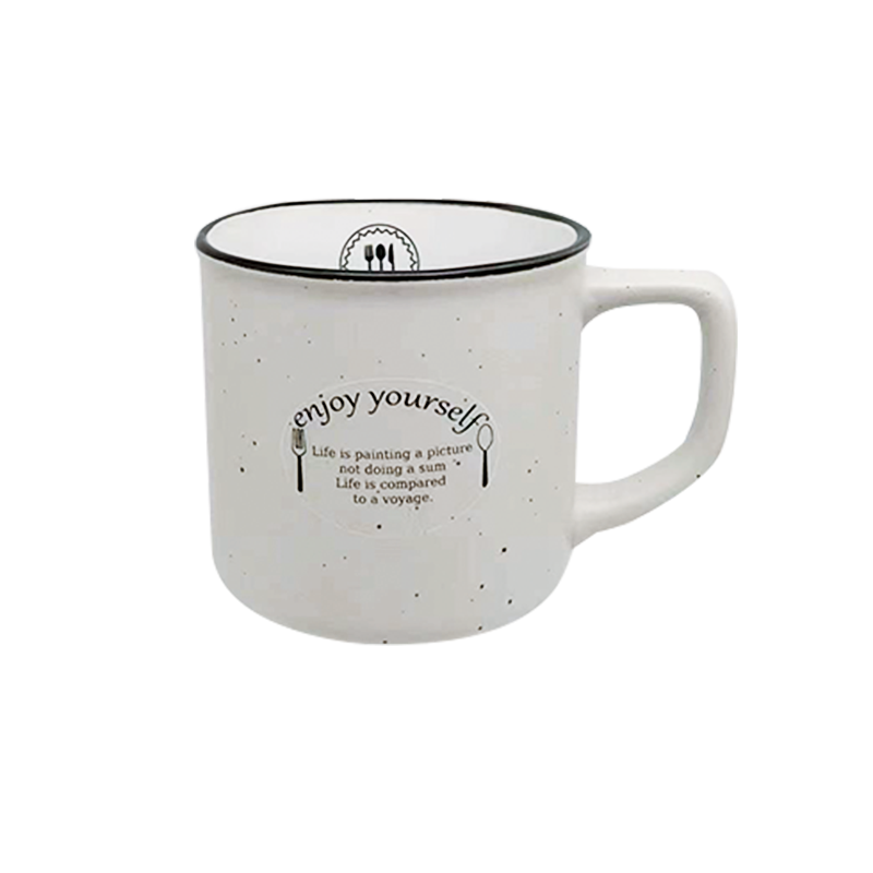 9oz Custom Logo Ceramic Enamel Mug