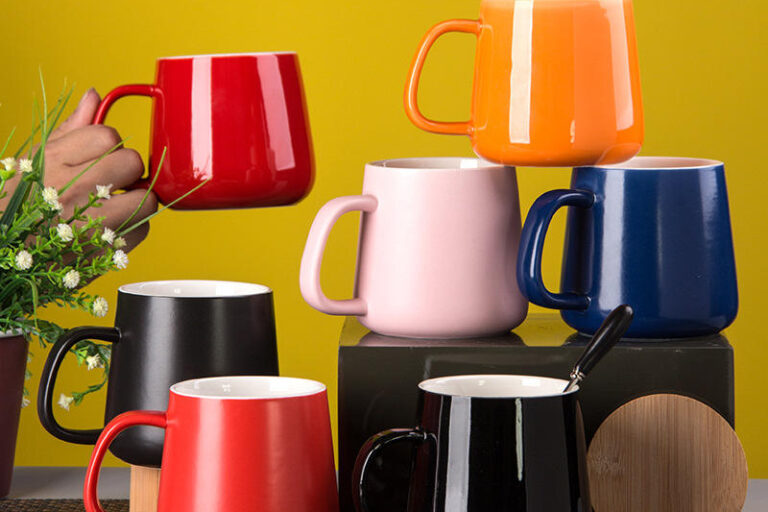 Antique Colored Glaze Ceramic Mug