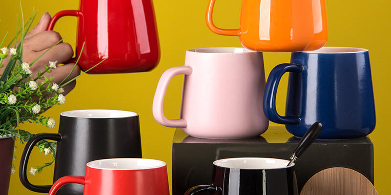 Antique Colored Glaze Ceramic Mug