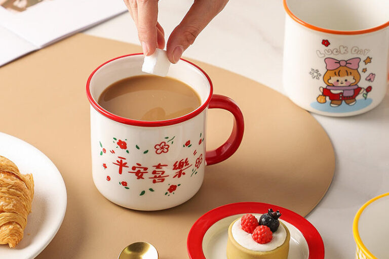 Creative Enamel Imitation Ceramic Cup
