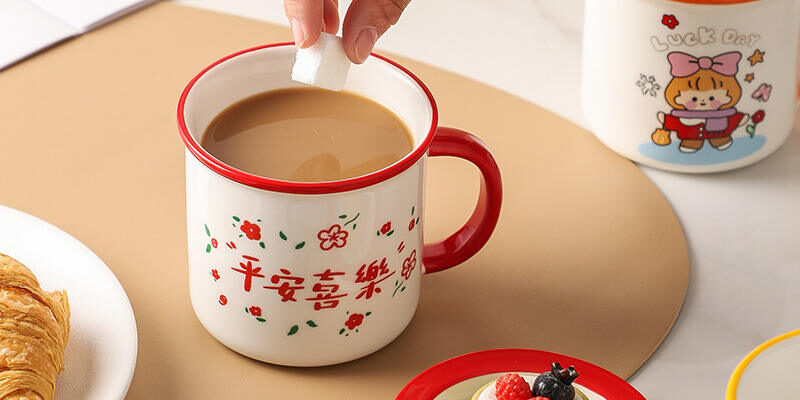 Creative Enamel Imitation Ceramic Cup