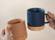 ceramic coffee cup with handle