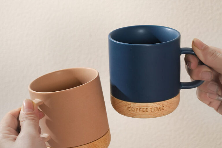 Custom Logo Ceramic Coffee Cup with Handle (4) ceramic coffee cup with handle