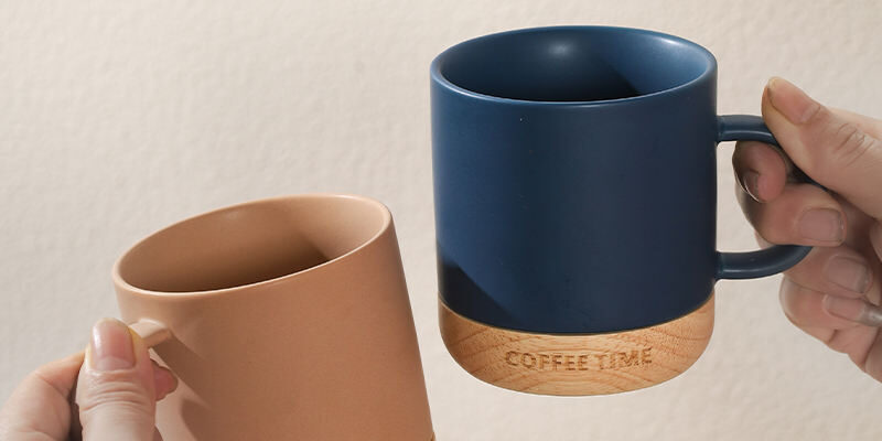 Custom Logo Ceramic Coffee Cup with Handle (4) ceramic coffee cup with handle