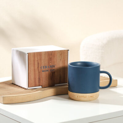 ceramic coffee cup with handle