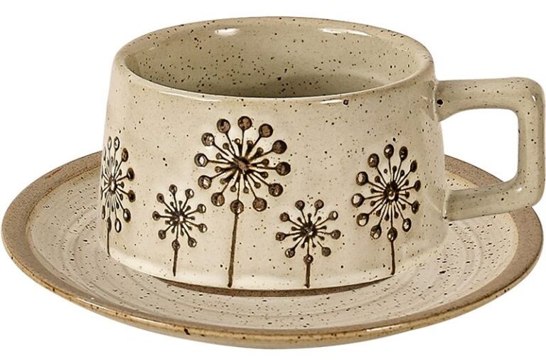 Factory Sales Retro Creative Ceramic Coffee Mugs with Relief Patterns (6) Retro ceramic coffee mug