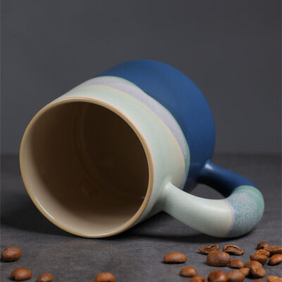 12–14oz ceramic coffee mugs set