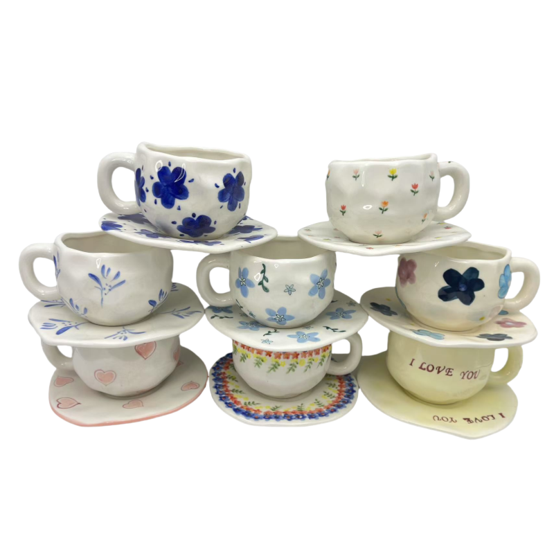 light-luxury ceramic cup & saucer