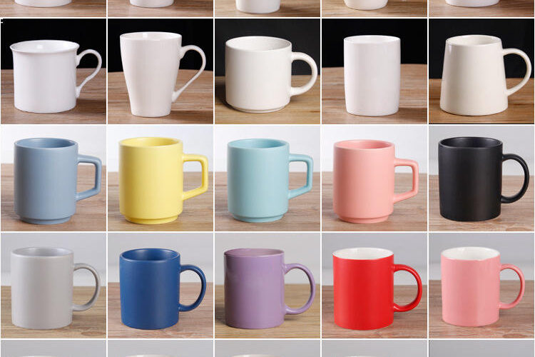 ceramic coffee mug with creative design