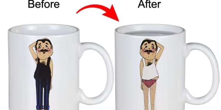 blank magic color-changing mug