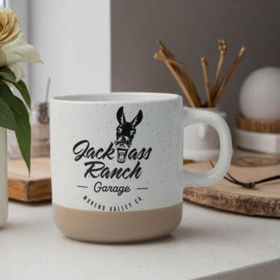 beige no-handle ceramic coffee cup