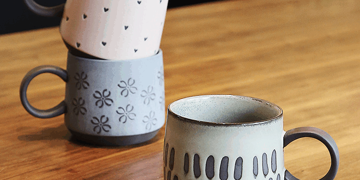 Nordic Retro Coarse Pottery Large Capacity Japanese Style Mug (3) large capacity Japanese style mug